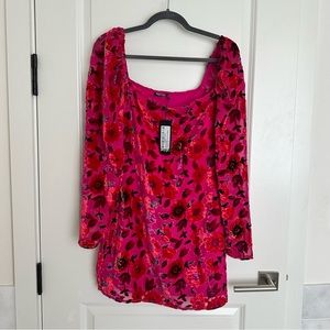 Nasty gal velvet pattern dress